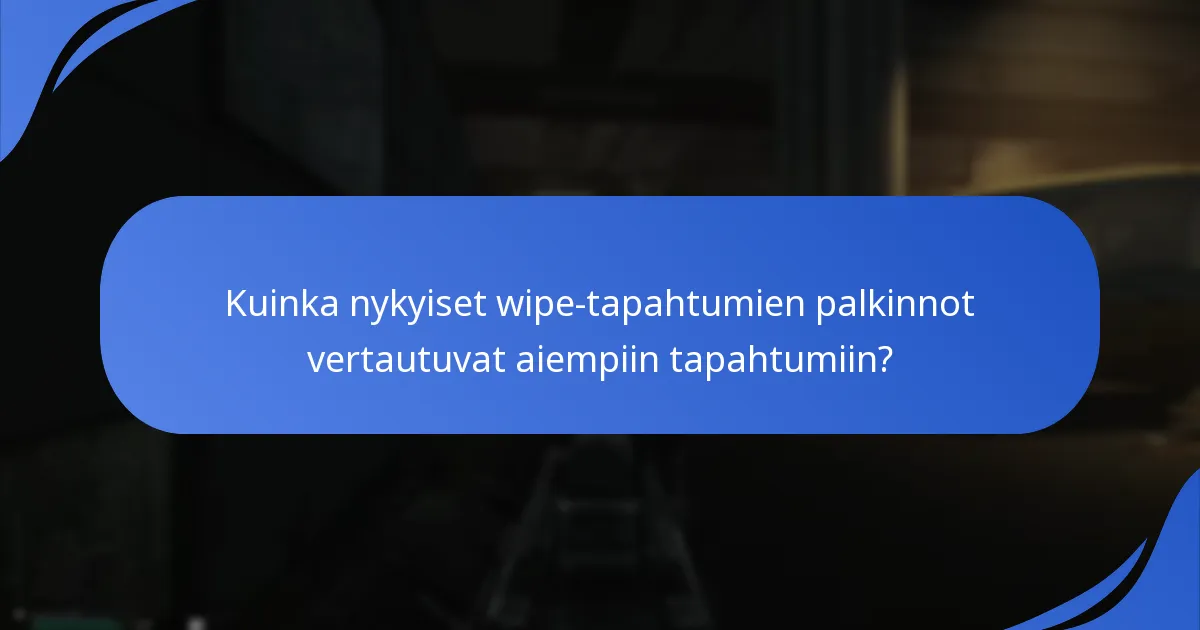 Mitkä kampanjatarjoukset ovat saatavilla wipe-tapahtumien aikana?