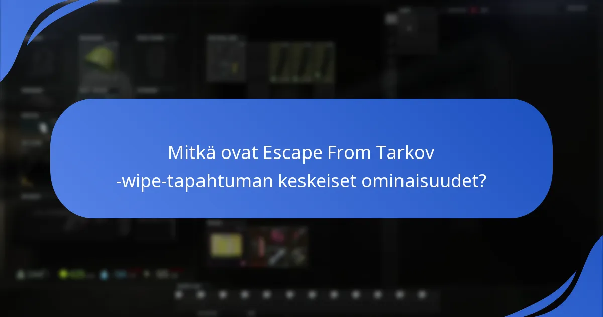 Mitkä promootiotapahtumat liittyvät wipeen?